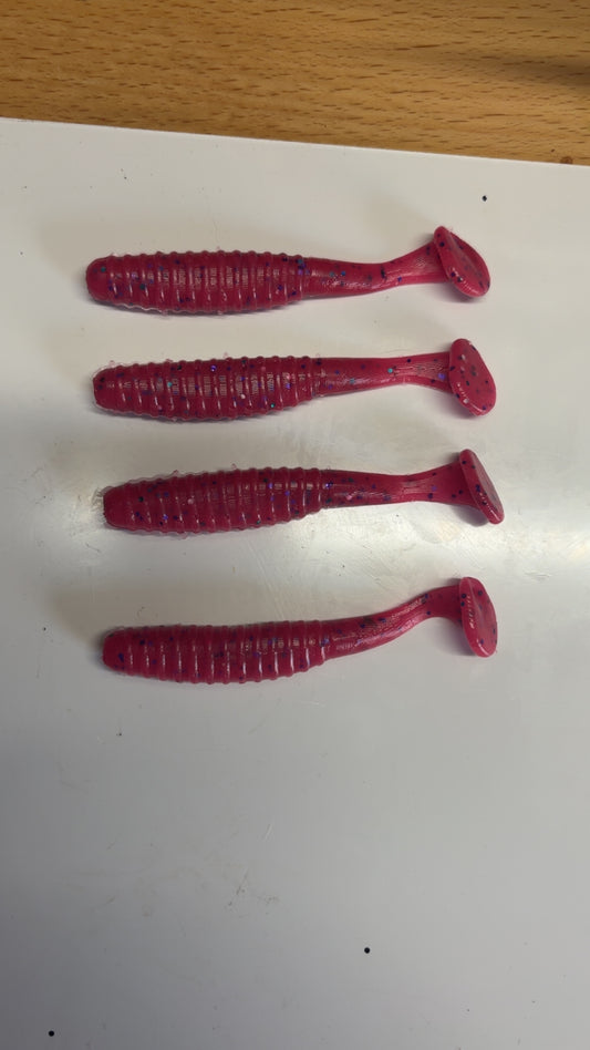 3” Ribbed Paddle Shad